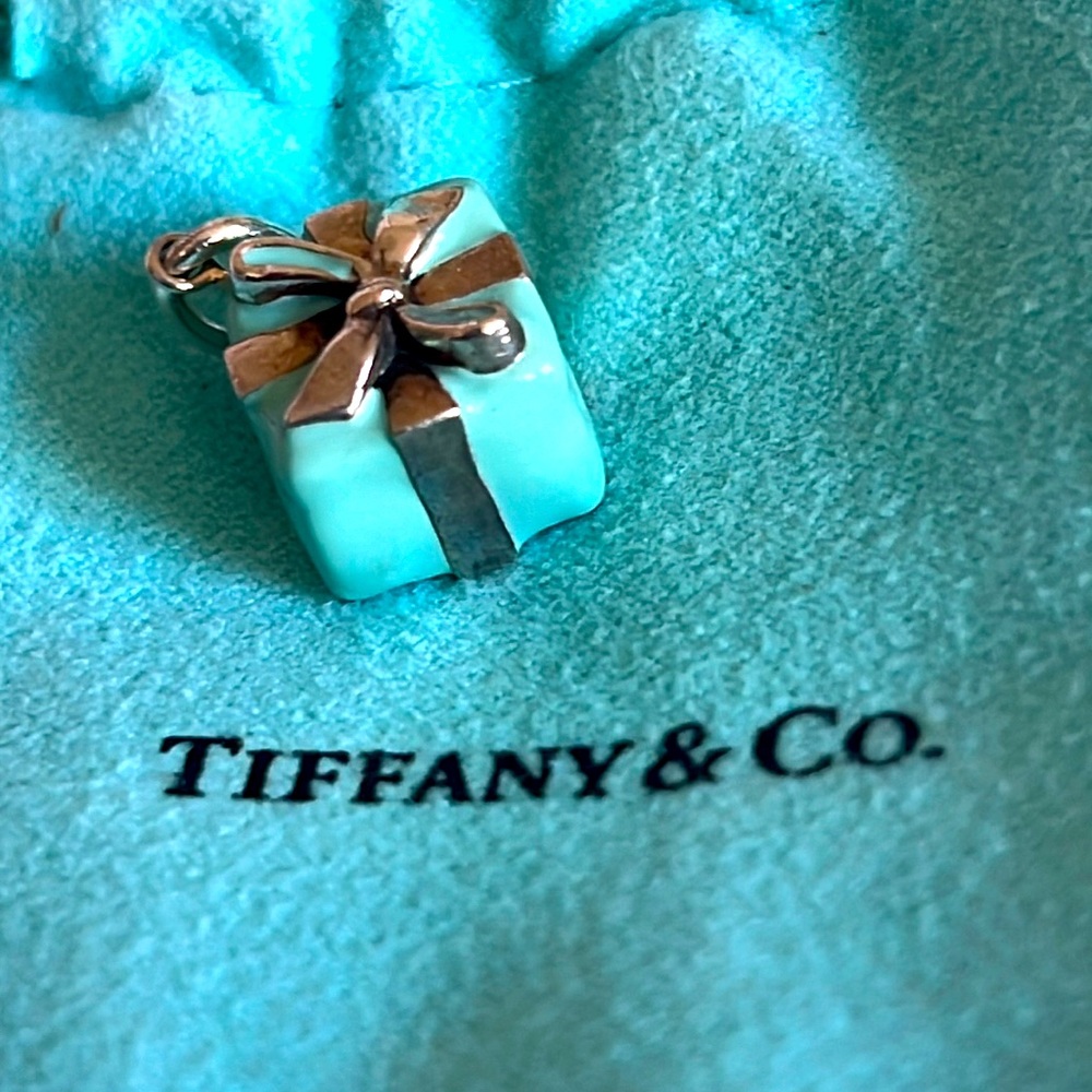 Blue Box Charm 100% Authentic Tiffany & Co. RARE Retired Enamel and 925 silver